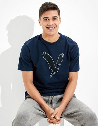 American Eagle Camiseta gráfica ae ultra suave oferta