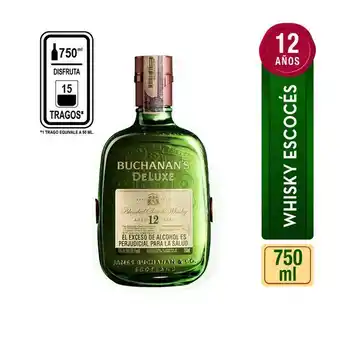 Carulla Whisky buchanans deluxe x 750 ml oferta