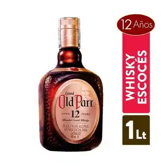 Carulla Whisky old parr 12 a/os old parr 1000 ml oferta