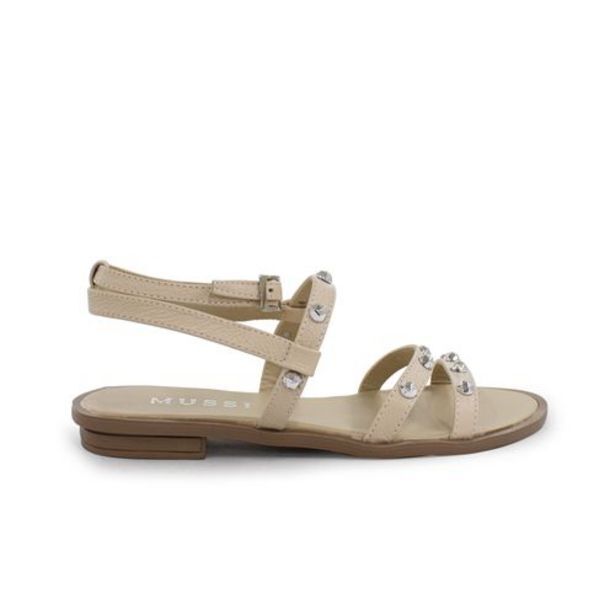 Mussi Sandalia plana de cuero bosnia oferta