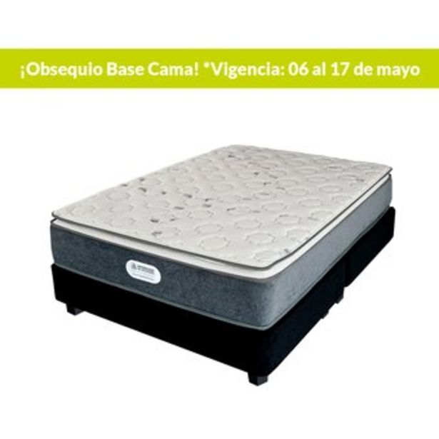 Linio Colchón con base doble class intermedio oferta