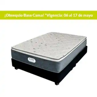 Linio Colchón con base doble class intermedio oferta