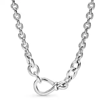 Pandora Collar de cadena nudo infinito grueso oferta