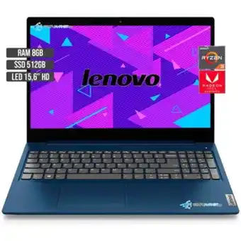 Portatil lenovo amd ryzen 3 5300u ssd 512gb ram 8gb 15.6 full hd