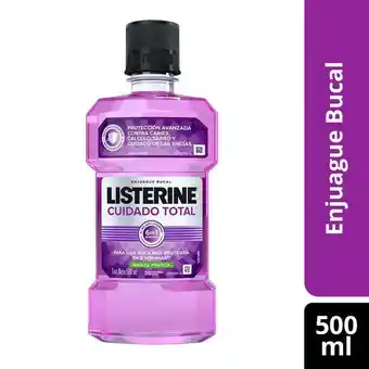 Carulla Enjuague bucal cuidado total listerine 500 ml oferta