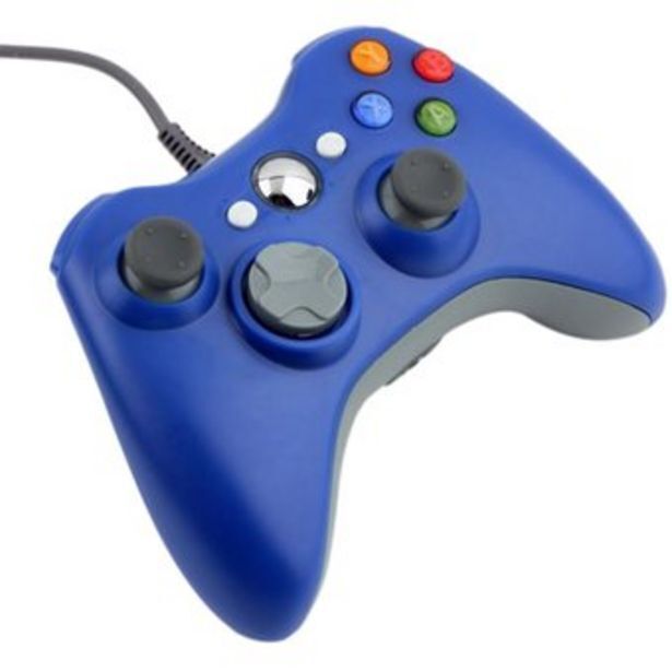 Linio Control alambrico xbox 360 y pc - azul oferta