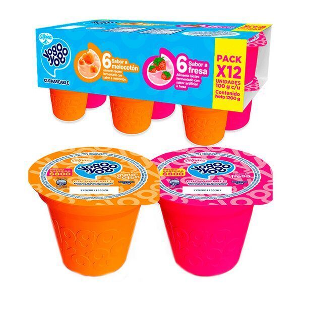 Merqueo Yogo yogo cuchareable multisabor 12 und oferta
