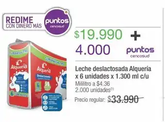 Jumbo Leche deslactosada alquería x 6un x 1300ml oferta