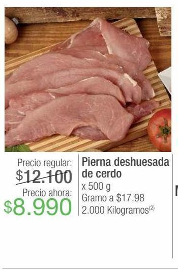 Jumbo Pierna deshuesada de cerdo x 500g oferta