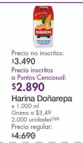 Metro Harina doñarepa x 1000g oferta