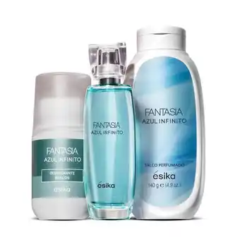 Ésika Set fantasía azul oferta