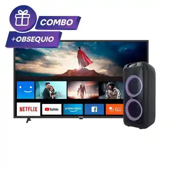 Combo smart tv ibg fhd 43" + parlante