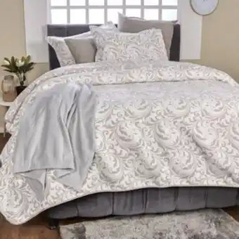 Brissa Cubrecama jacquard noah taupe oferta