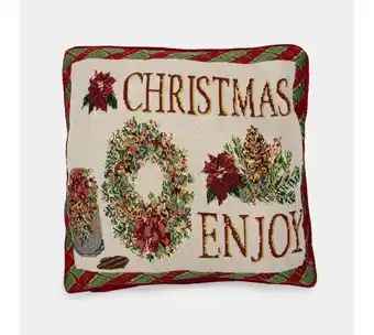 Panamericana Funda color crema para cojín – enjoy christmas oferta