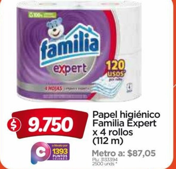 Surtimax Familia Expert Papel Higienico x 4 rollos oferta