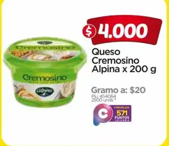 Surtimax Alpina Queso Cremosino x 200g oferta