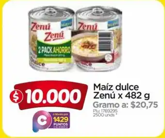 Surtimax Zenu Maiz Dulce x 482g oferta