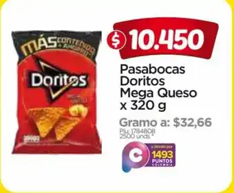 Surtimax Doritos Mega Queso Pasabocas x 320g oferta