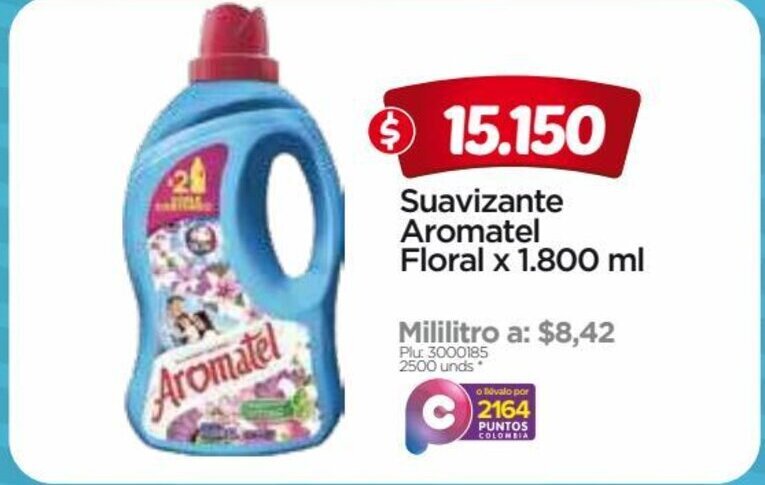 Surtimax Aromatel Suavizante Floral x 1800 ml oferta