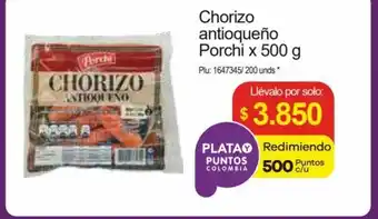 Porchi Chorizo antioqueño x 500g