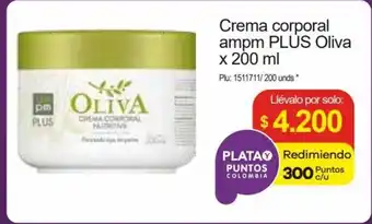 Surtimax Oliva Crema corporal ampm PLUS x 200 ml oferta