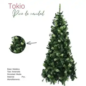 Arbol de navidad tokio 200 cm