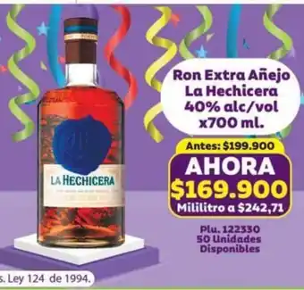 Mercaldas La Hechicera Ron Extra Añejo 40% alc/ vol x 700 ml oferta