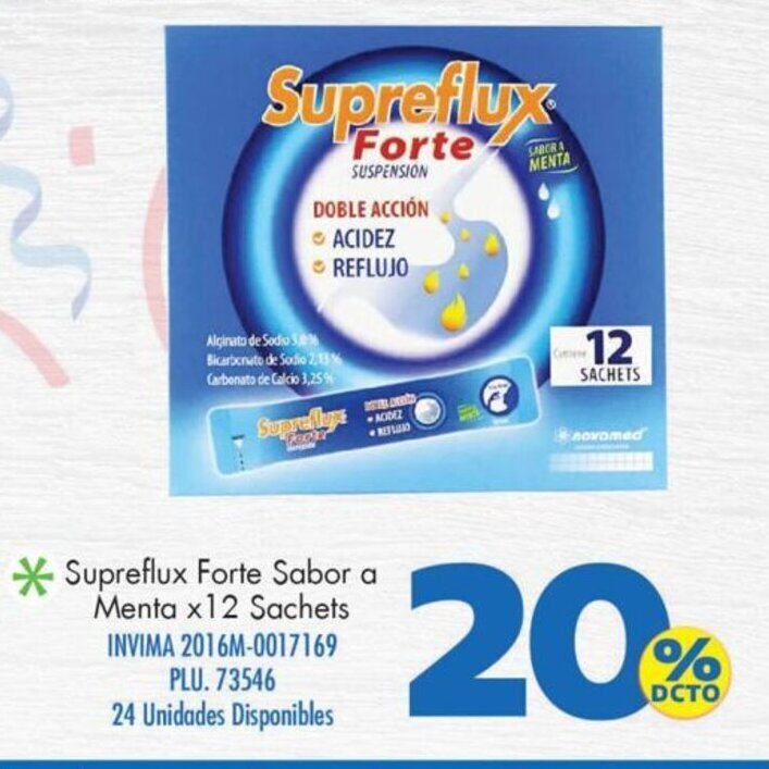Mercaldas Supreflux Forte Sabor a Menta x 12 Sachets oferta