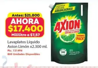 Axion Limon Lavaplatos Liquido x 2300 ml