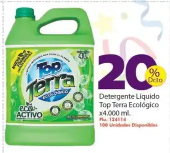 Mercaldas Top Terra Detergente Liquido Ecologico x 4000 ml oferta