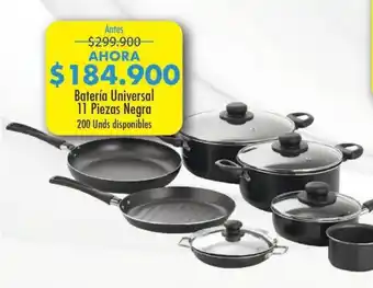 Mercaldas Bateria Universal 11 Piezas Negra oferta