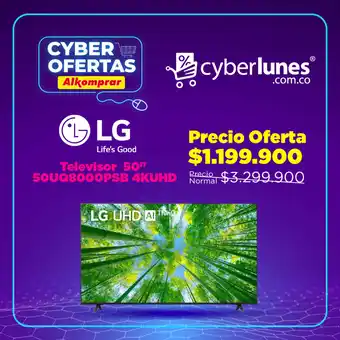 Alkomprar LG Televisor 50"50UQ8000PSB 4KUHD oferta