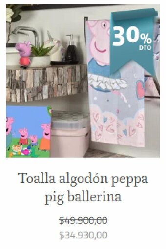 Brissa Toalla algodon peppa pig ballerina oferta