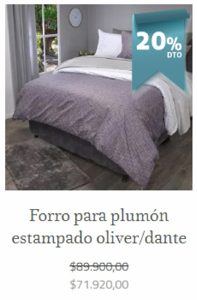 Brissa Forro para plumon estampado oliver / dante oferta