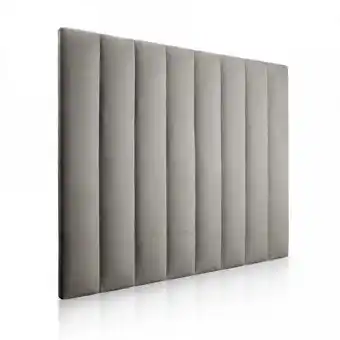 Éxito Cabecero paneles cama doble gris oferta