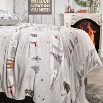 Brissa Cobija flannel estampado reindeer oferta