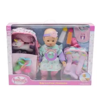 Alkosto Muñeca bebé con cuna y accesorios 40 cm fantasy oferta