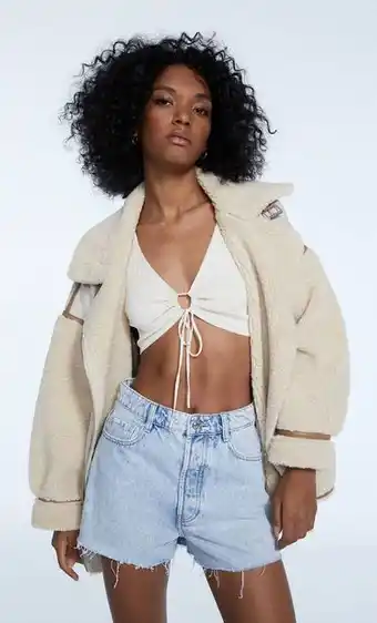 Short denim high waist