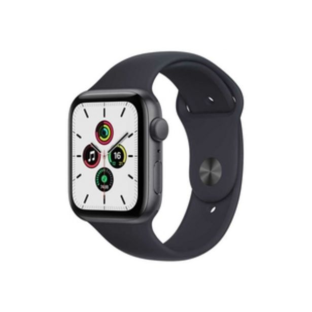 Alkosto Apple watch se gps de 44 mm caja de aluminio en gris espacial, correa deportiva azul medianoche oferta