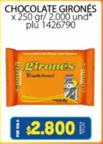 Colsubsidio Girones Chocolate x 250gr oferta