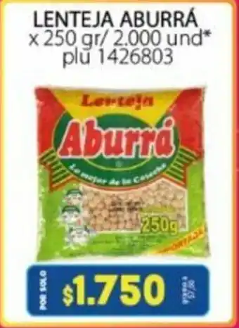 Colsubsidio Lenteja Aburra x 250gr oferta