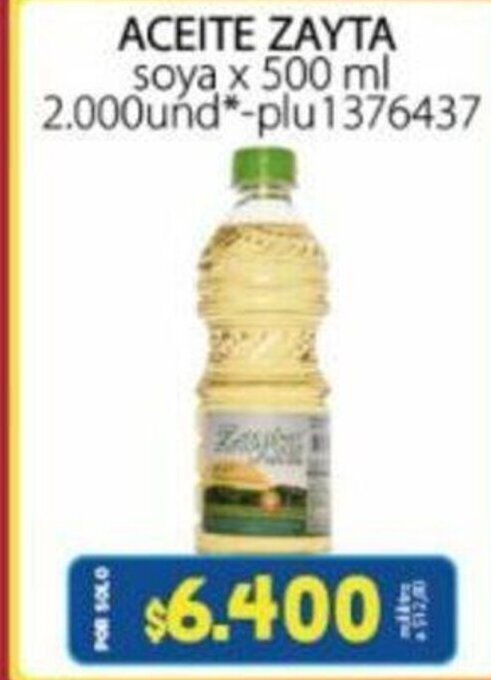 Colsubsidio Zayta Aceita soya x 500 ml oferta