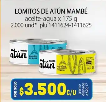 Colsubsidio Mambe Lomitos de Atun x 175g oferta
