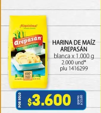 Colsubsidio Arepasan Harina de Maiz oferta
