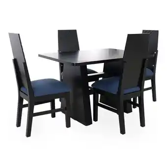 IBG Comedor ibg boston 4 puestos negro azul oferta