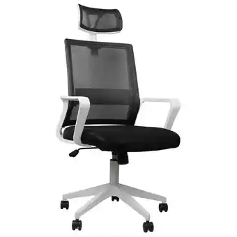 Éxito Silla de escritorio con ruedas century negro 119x95x67cm thinia home oferta