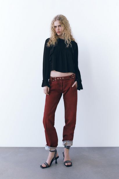 Zara Camisa jaretas volantes oferta