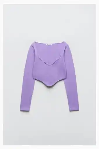 Zara Top corsetero seamless oferta