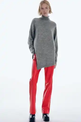 Zara Jersey largo punto asimétrico oferta