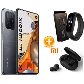 Linio Celular xiaomi mi 11t pro 256gb 8gb gris earbuds b2+band 5 oferta